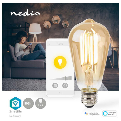 SmartLife LED rovka NEDIS WIFILRF10ST64