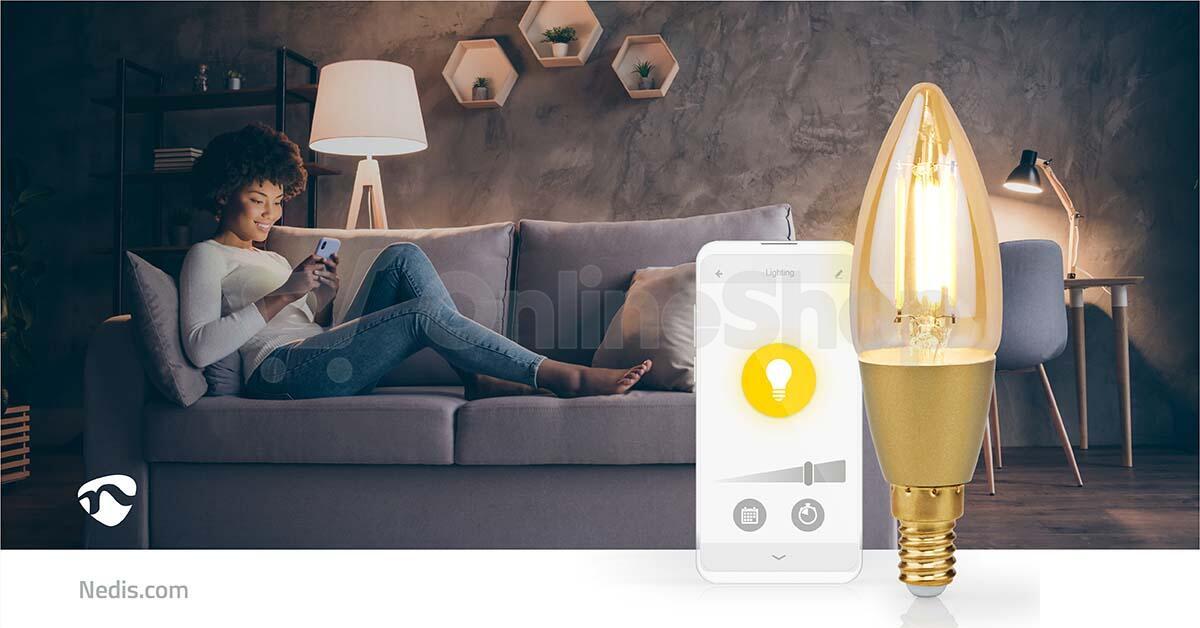 SmartLife LED žárovka NEDIS WIFILRF10C37