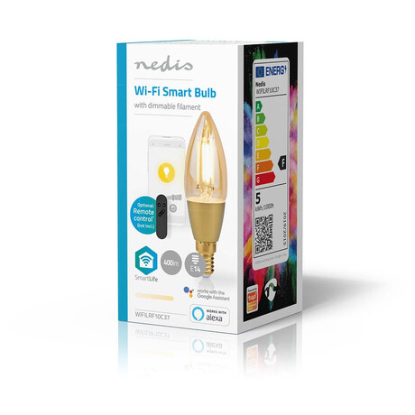 SmartLife LED žárovka NEDIS WIFILRF10C37