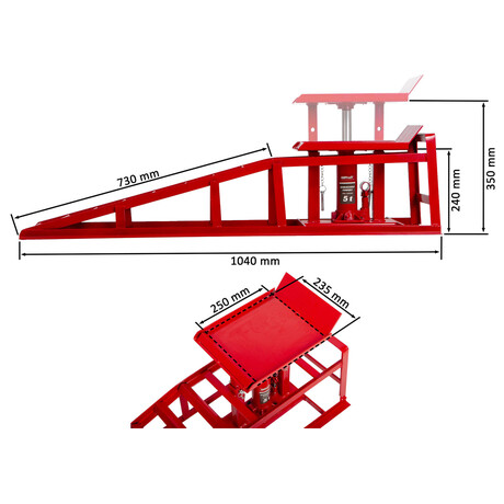 Njezdov rampy s hydraulickm zvedkem, pr - 2 t - AH019333 AHProfi