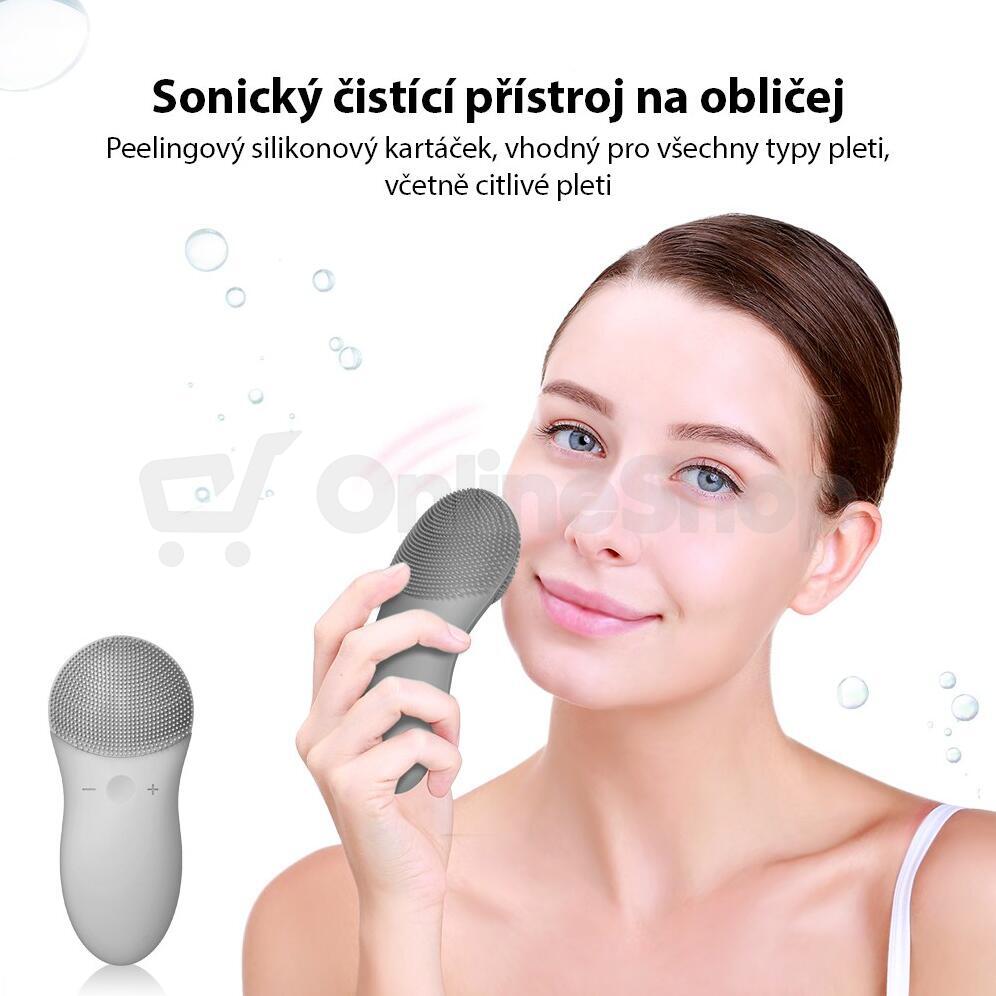 TOUCHBeauty 1788 Sonický čistič pleti růžový