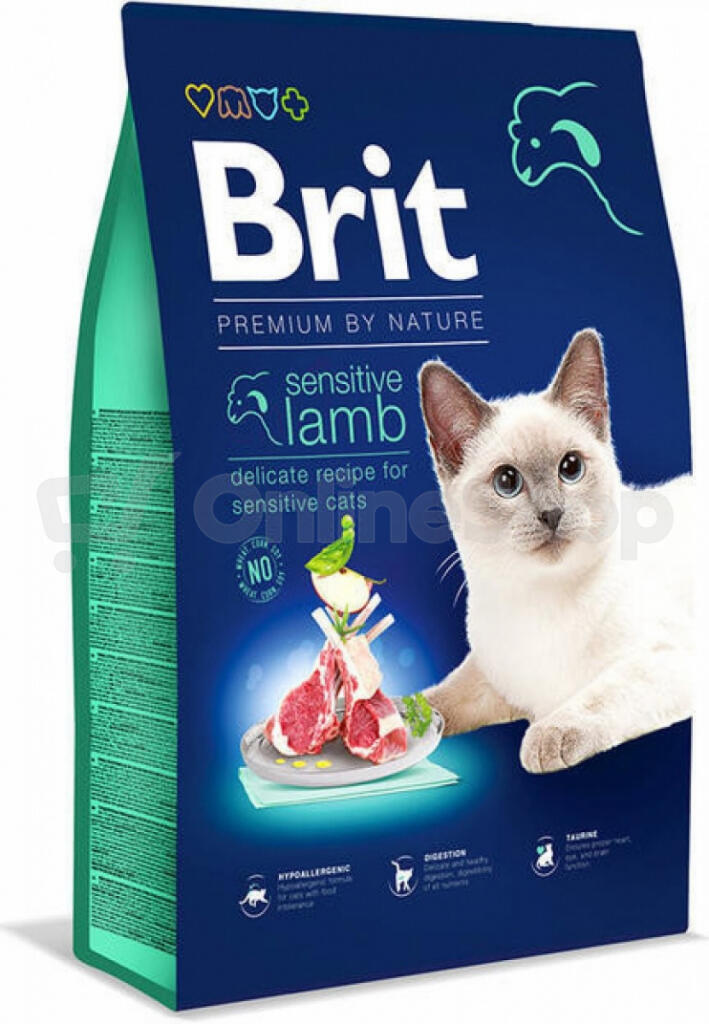 Brit Premium Cat by Nature Sensitive Lamb 800g