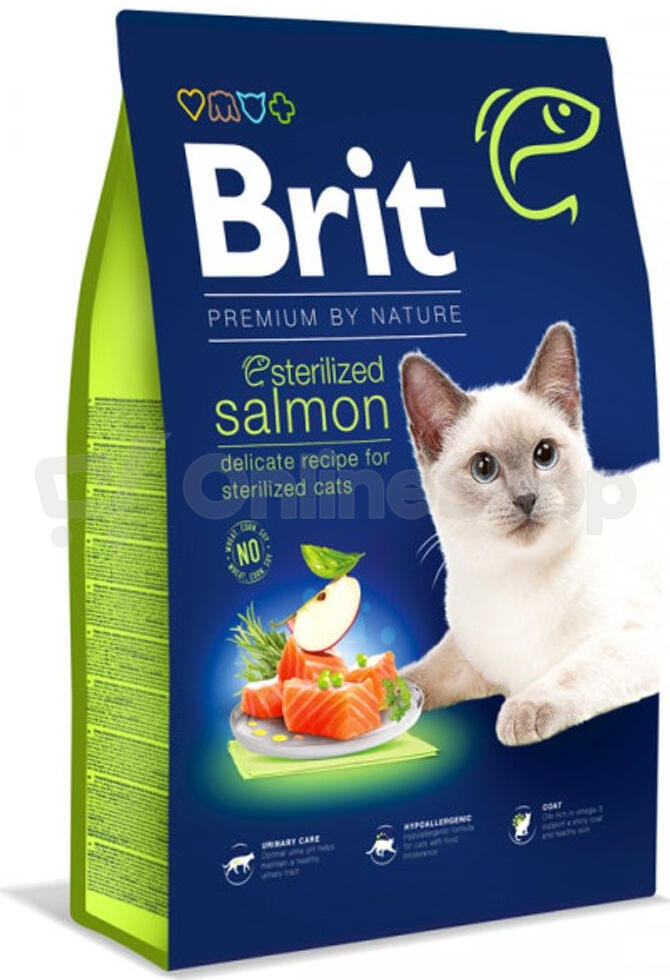 Brit Premium Cat by Nature Sterilized Salmon 1,5kg