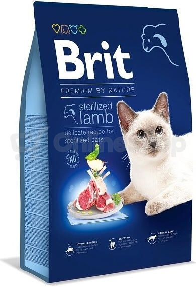 Brit Premium Cat by Nature Sterilized Lamb 800g