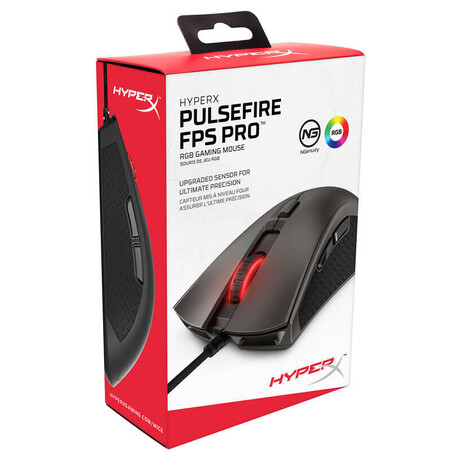 HP HyperX Pulsefire FPS Pro/Herní/Optická/Drátová USB/Černá (4P4F7AA)