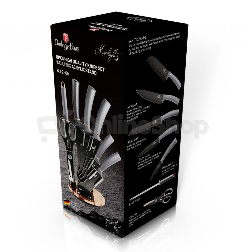 BERLINGERHAUS Sada nožů ve stojanu 8 ks Moonlight Edition BH-2566 ...