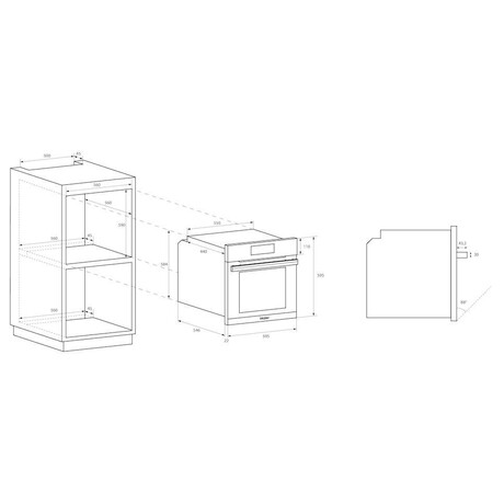 SET Trouba Haier HWO60SM6T5BH + Mikrovlnn trouba Haier HOR38G5FT + Indukn deska Haier HAIH8IFMCE