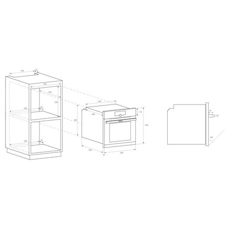 SET Trouba Haier HWO60SM5F5BH + Sklokeramick deska Haier HAH64EXCP + Mikrovlnn trouba Haier HOR38G5FT