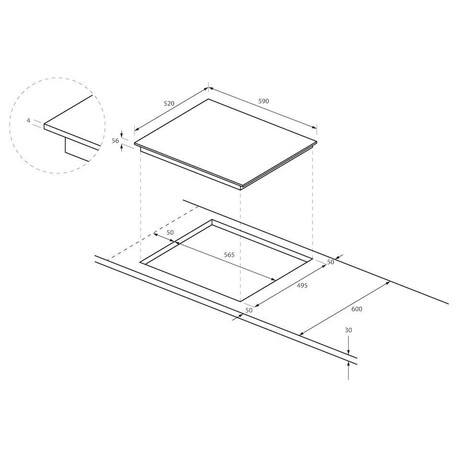 Haier HWO60SM5B5BH + Indukn deska Haier HAFRSJ64MC (foto 23)