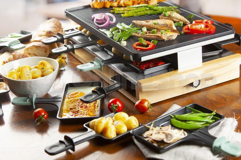 Raclette gril - bambusový - DOMO DO9246G