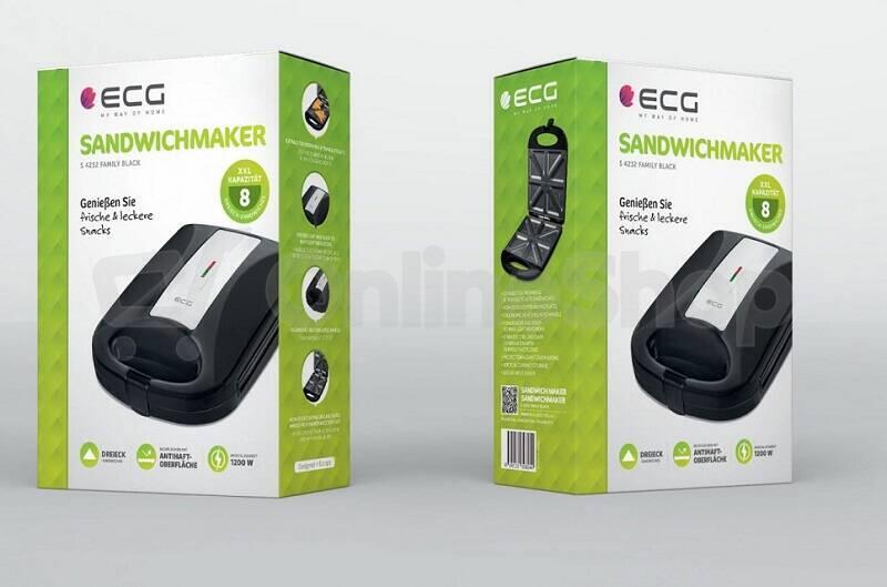 Sendvičovač ECG S 4232 Family