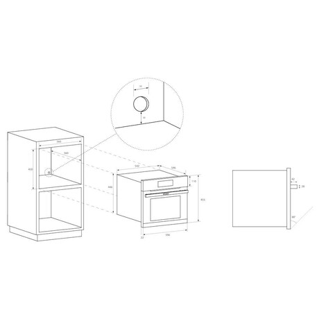 Haier HWO60SM6T5BH + Kompaktn trouba Haier HWO45NM6SXB1 (foto 18)