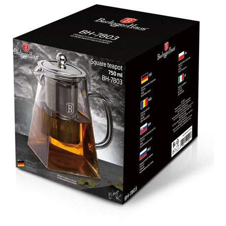 BERLINGERHAUS Konvice na aj se stkem termosklo 0,75 l BH-7803