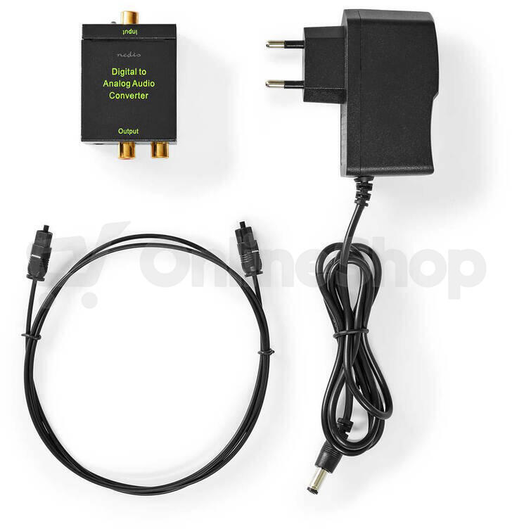 Převodník 2x Cinch/Toslink NEDIS ACON2510BK