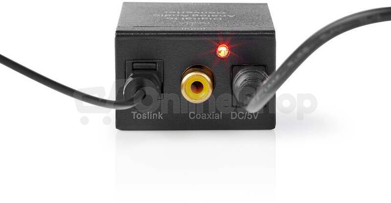 Převodník 2x Cinch/Toslink NEDIS ACON2510BK
