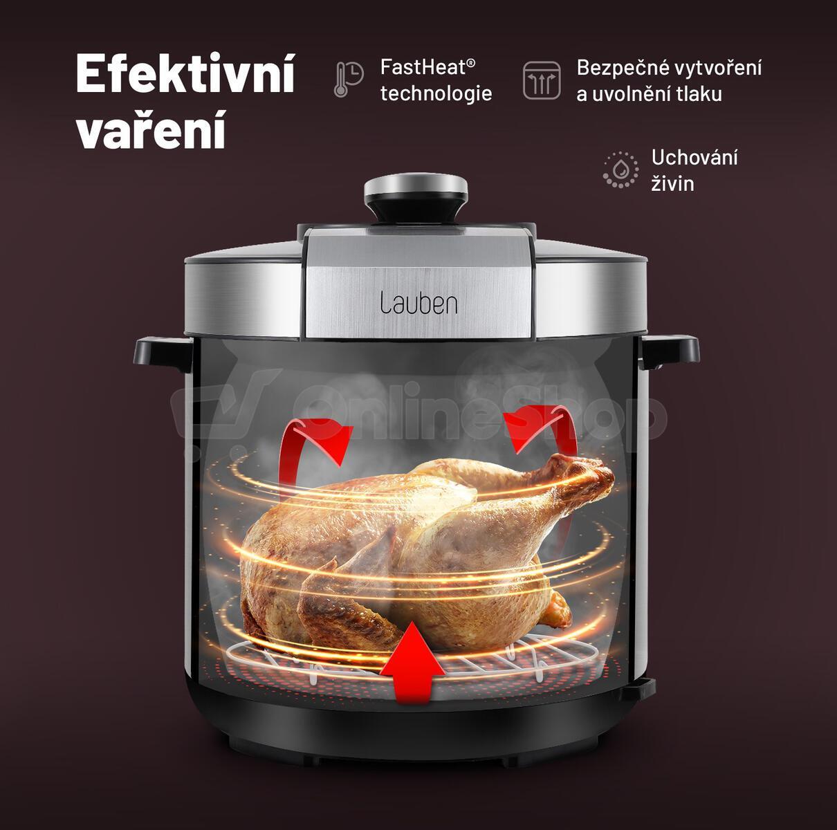 Multifunkční hrnec Lauben Multi Cooker 18SB