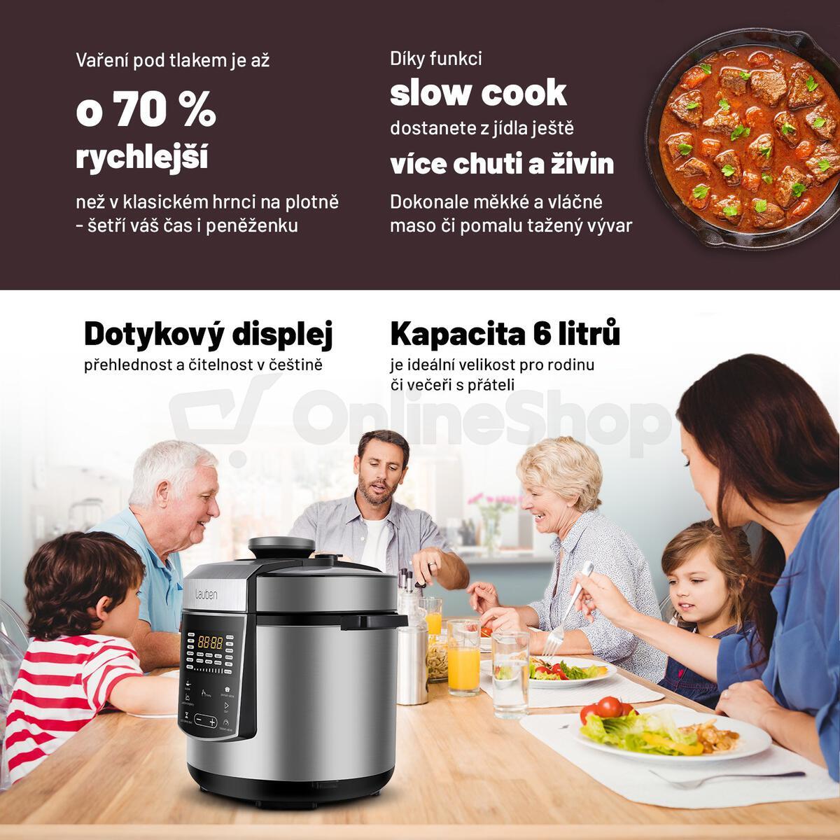 Multifunkční hrnec Lauben Multi Cooker 18SB