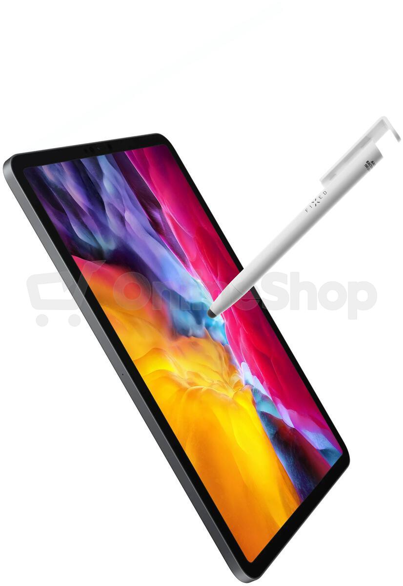 Propiska 3v1 se stylusem a stojánkem FIXED Pen, antibakteriální povrch, bílé