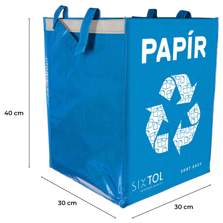 Tašky na tříděný odpad SIXTOL SORT EASY 3 BASIC, 3 x 36l