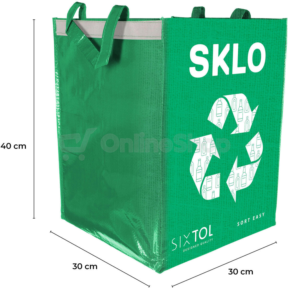 Tašky na tříděný odpad SIXTOL SORT EASY 3 BASIC, 3 x 36l