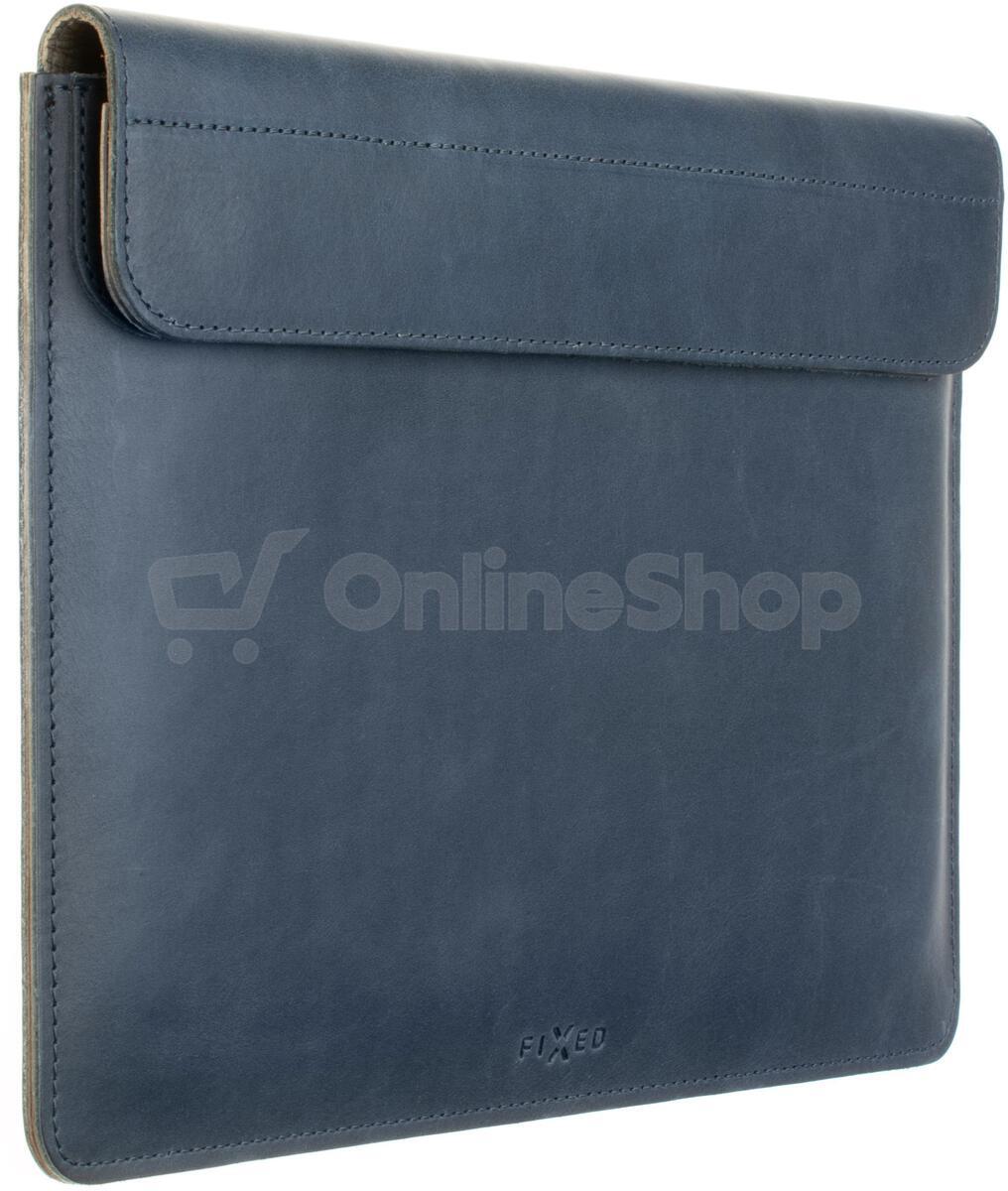 Kožené pouzdro FIXED Oxford pro Apple MacBook Pro 14" (2021/2023/2024), modré