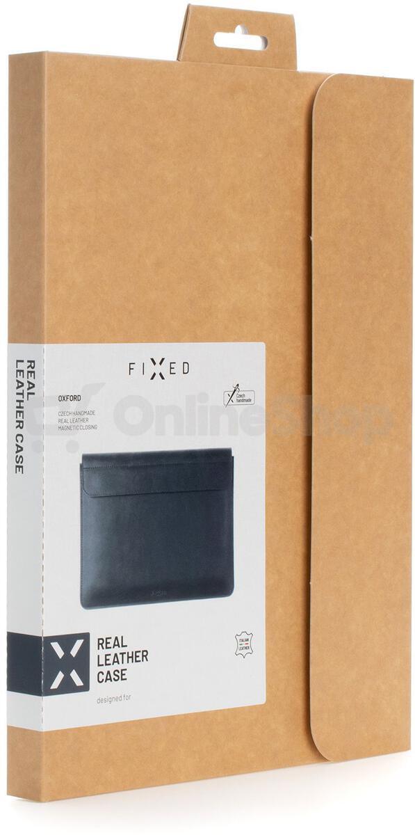 Kožené pouzdro FIXED Oxford pro Apple MacBook Pro 14" (2021/2023/2024), modré