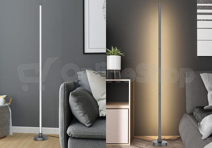 Solight LED smart stojací lampa Rainbow, wifi, RGB, CCT, 140cm