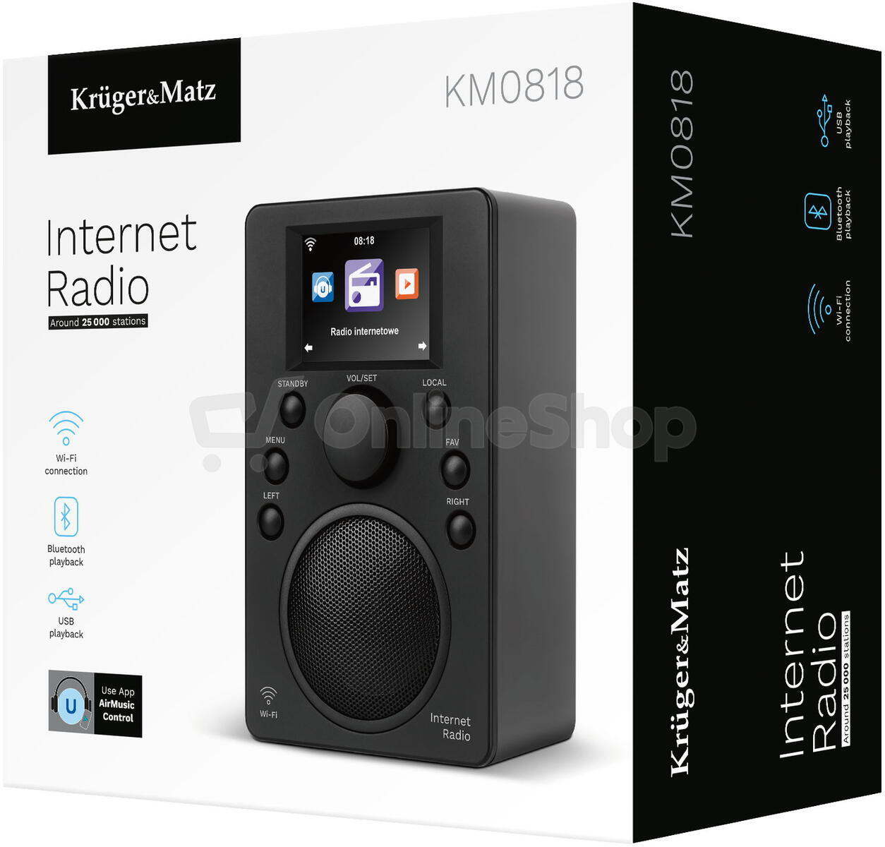 Internetové rádio Kruger&Matz KM0818
