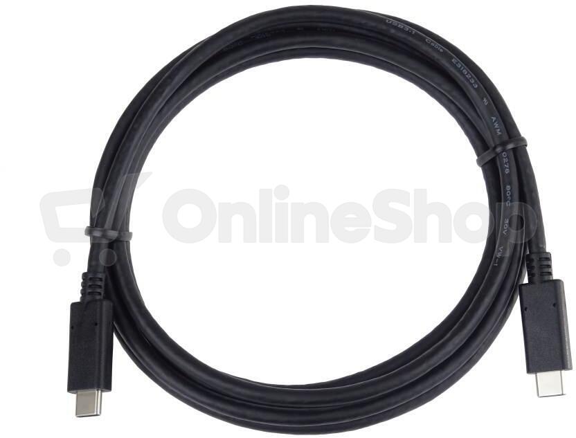 Kabel PremiumCord USB-C - USB-C M/M (3.2 generation 2x2), 5A, 20Gbit/s černý, 2m