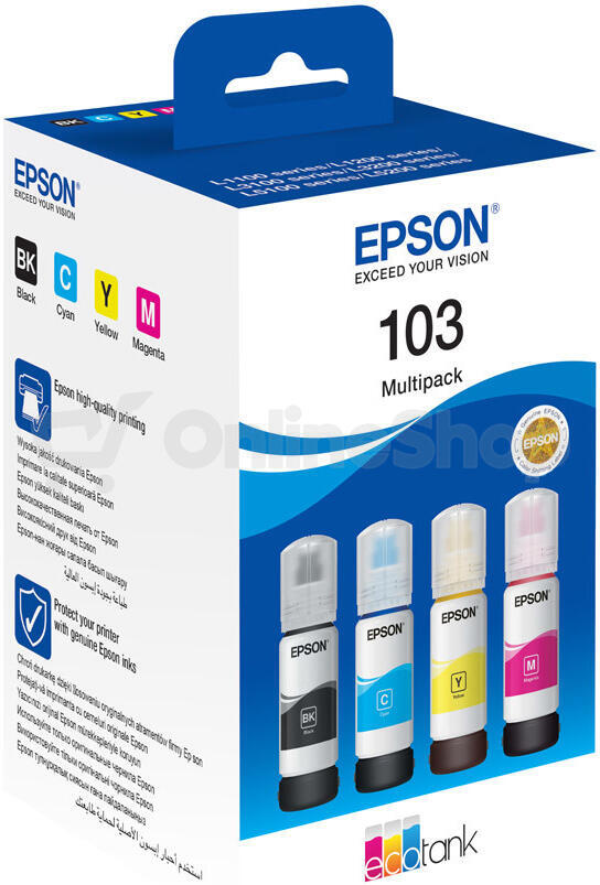 Epson 103 EcoTank 4-colour Multipack (C13T00S64A)