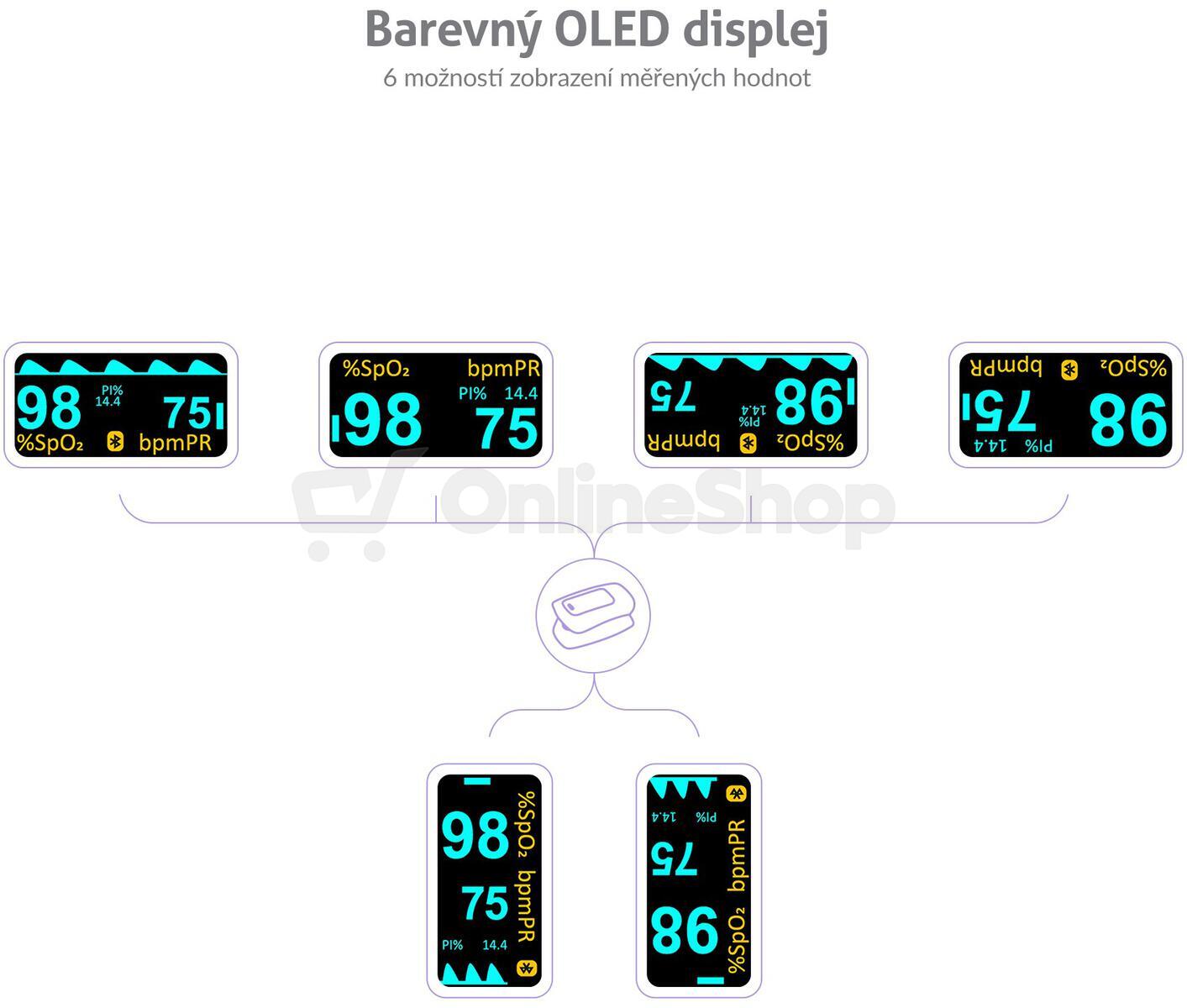 Pulzní oxymetr TrueLife Oximeter X5 BT