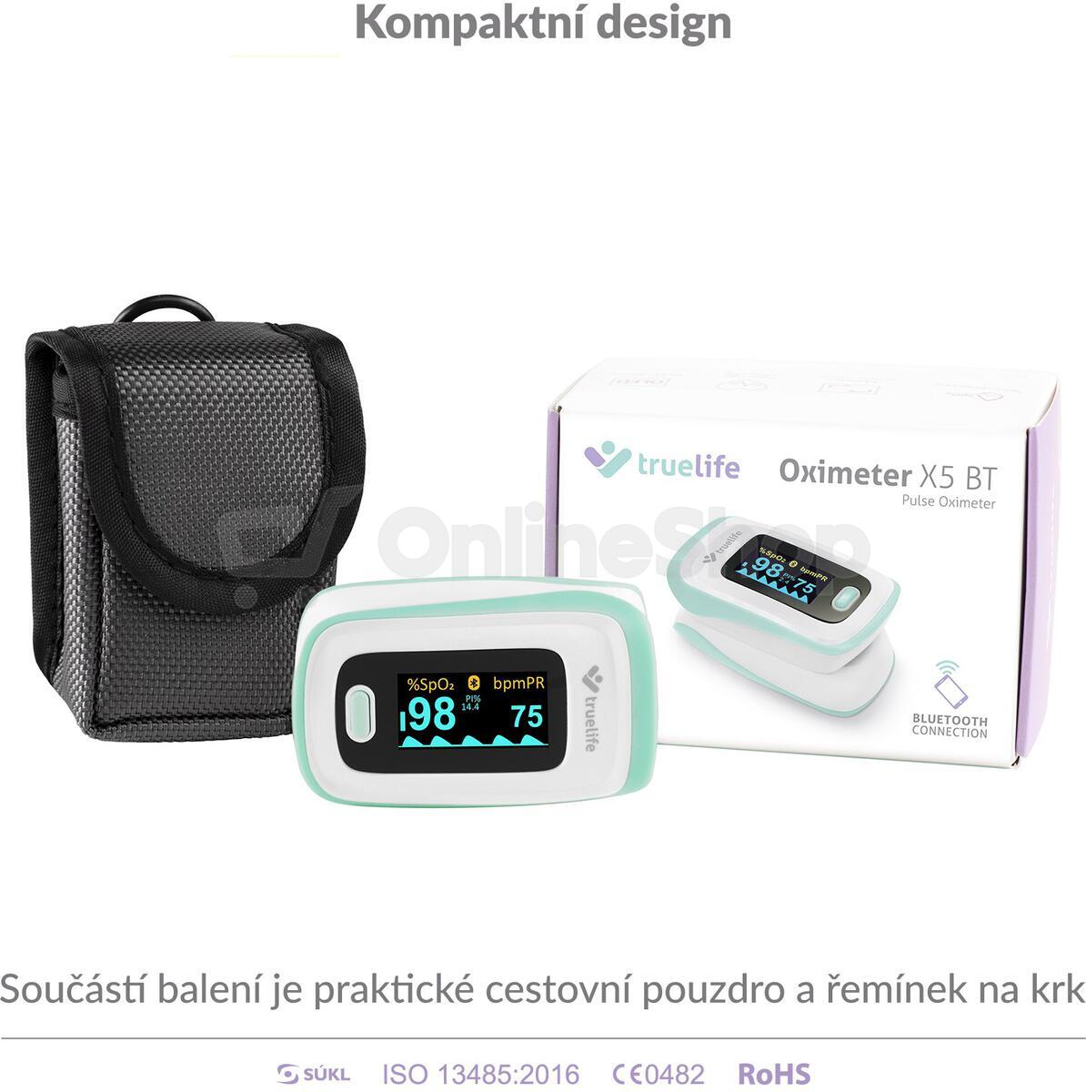 Pulzní oxymetr TrueLife Oximeter X5 BT