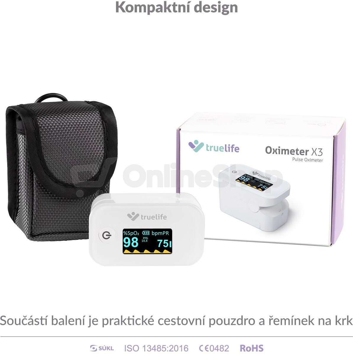 Pulzní oxymetr TrueLife Oximeter X3
