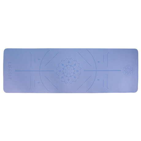 LIFEFIT YOGA MAT RELAX DUO, 183x58x0,6cm, modr (foto 1)