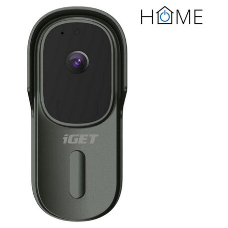 iGET HOME Doorbell DS1 Anthracite - WiFi bateriov videozvonek, FullHD, obousmrn zvuk, CZ aplikace (foto 1)