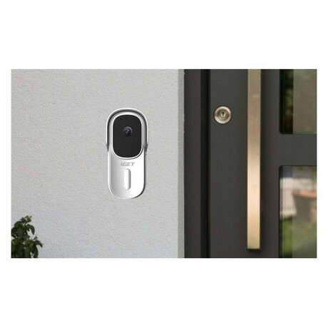 iGET HOME Doorbell DS1 Black - WiFi bateriov videozvonek, FullHD, obousmrn zvuk, CZ aplikace (foto 2)