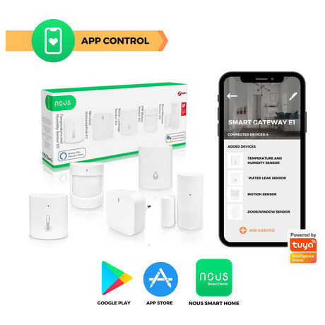 Smart centrln jednotka NOUS E1 ZigBee WiFi Tuya