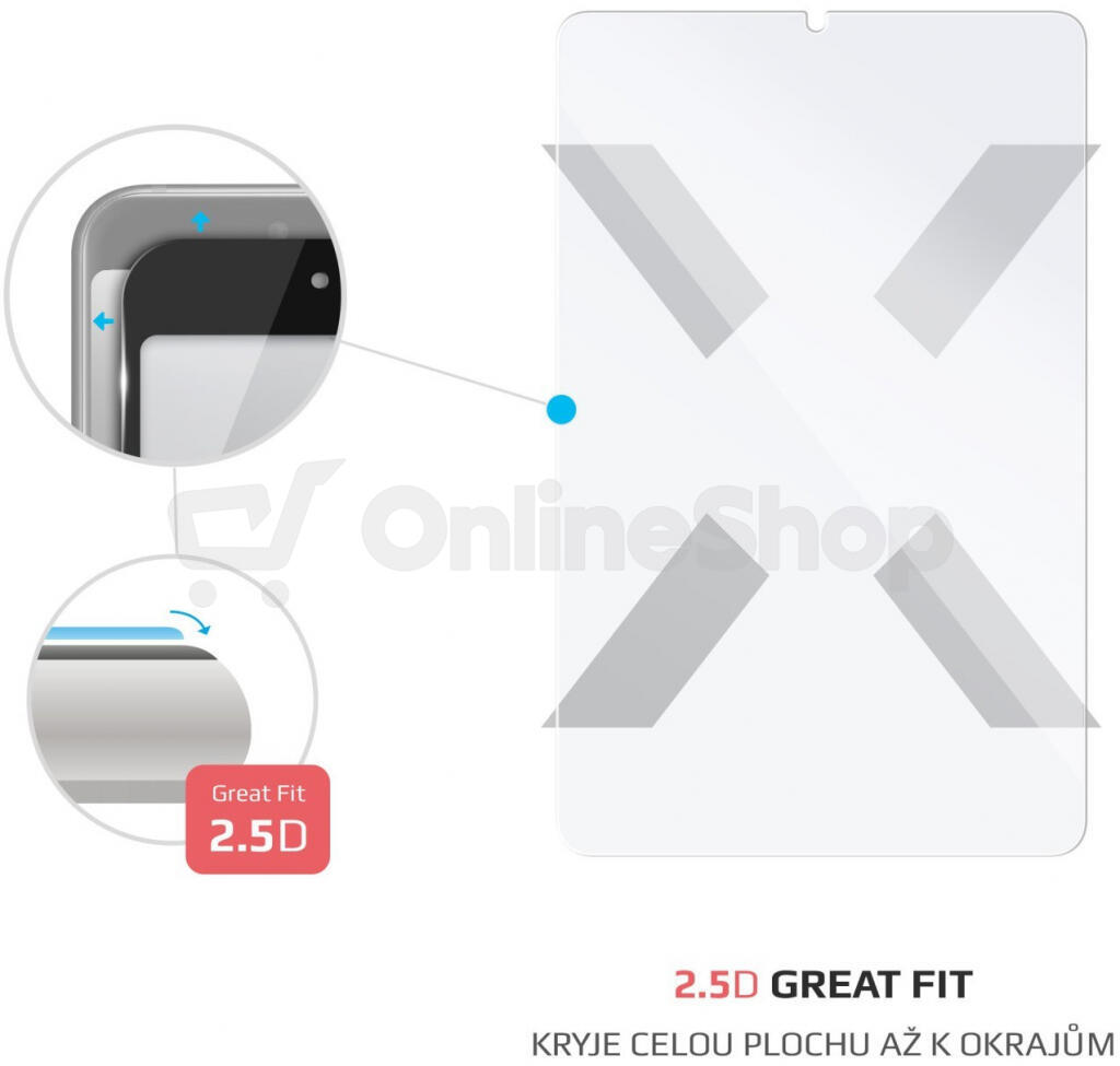 Ochranné tvrzené sklo FIXED pro Samsung Galaxy Tab A8 10,5", čiré