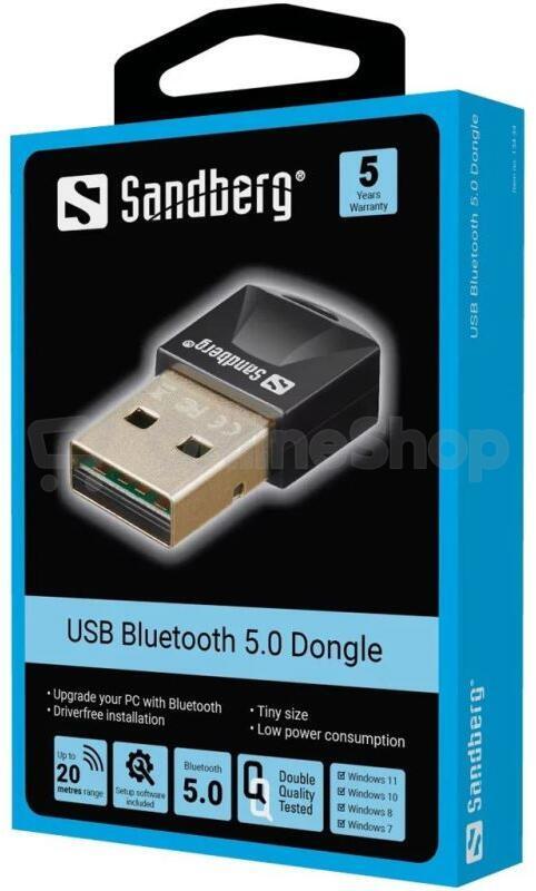 USB Sandberg Bluetooth 5.0 Dongle 134-34