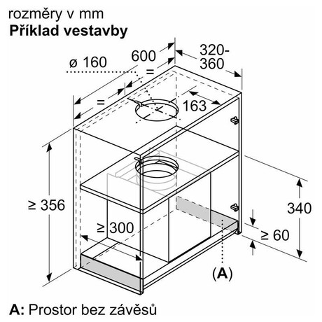 Odsava par Bosch DBB67AM60, vestavn