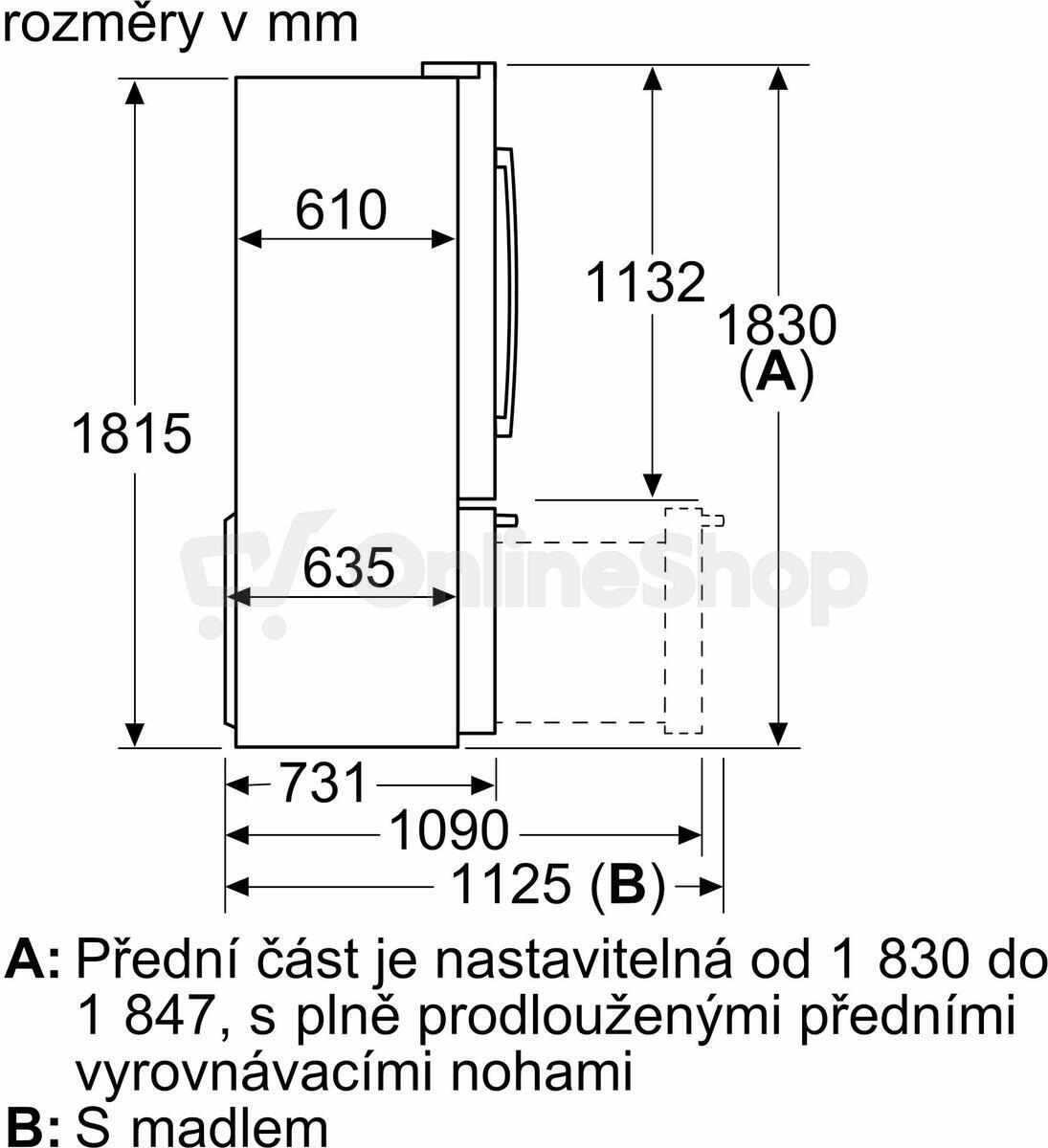 Chladnička Bosch KFF96PIEP NoFrost