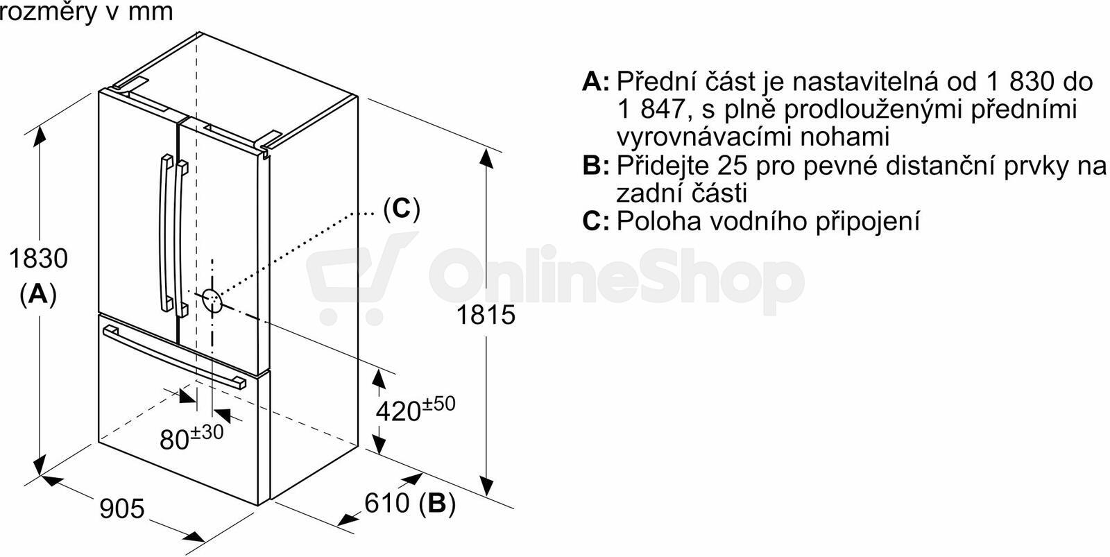 Chladnička Bosch KFF96PIEP NoFrost