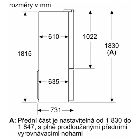 Chladnika Bosch KFN96VPEA NoFrost