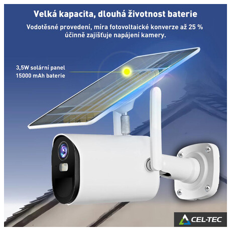 Venkovn solrn IP kamera CEL-TEC SBTW PIR Tuya