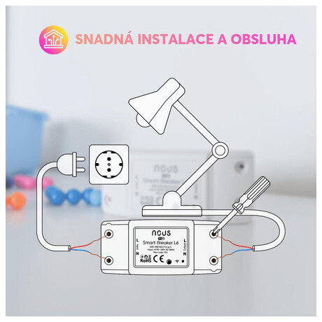 Smart spínač NOUS L6 WiFi Tuya
