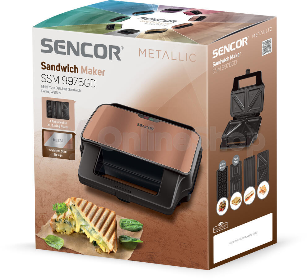 Sendvičovač Sencor SSM 9976GD