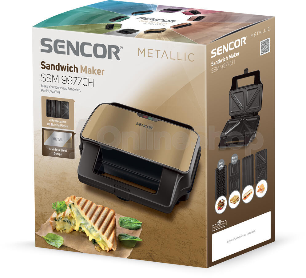 Sendvičovač Sencor SSM 9977CH