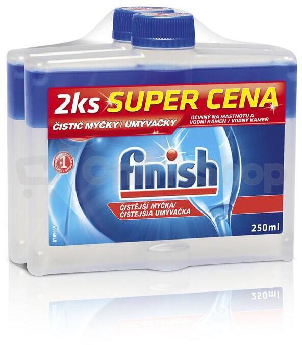 Finish čistič myčky duopack, 2× 250 ml