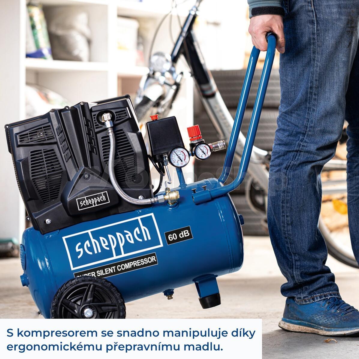 Bezolejový kompresor Scheppach HC 25 Si, 24 l
