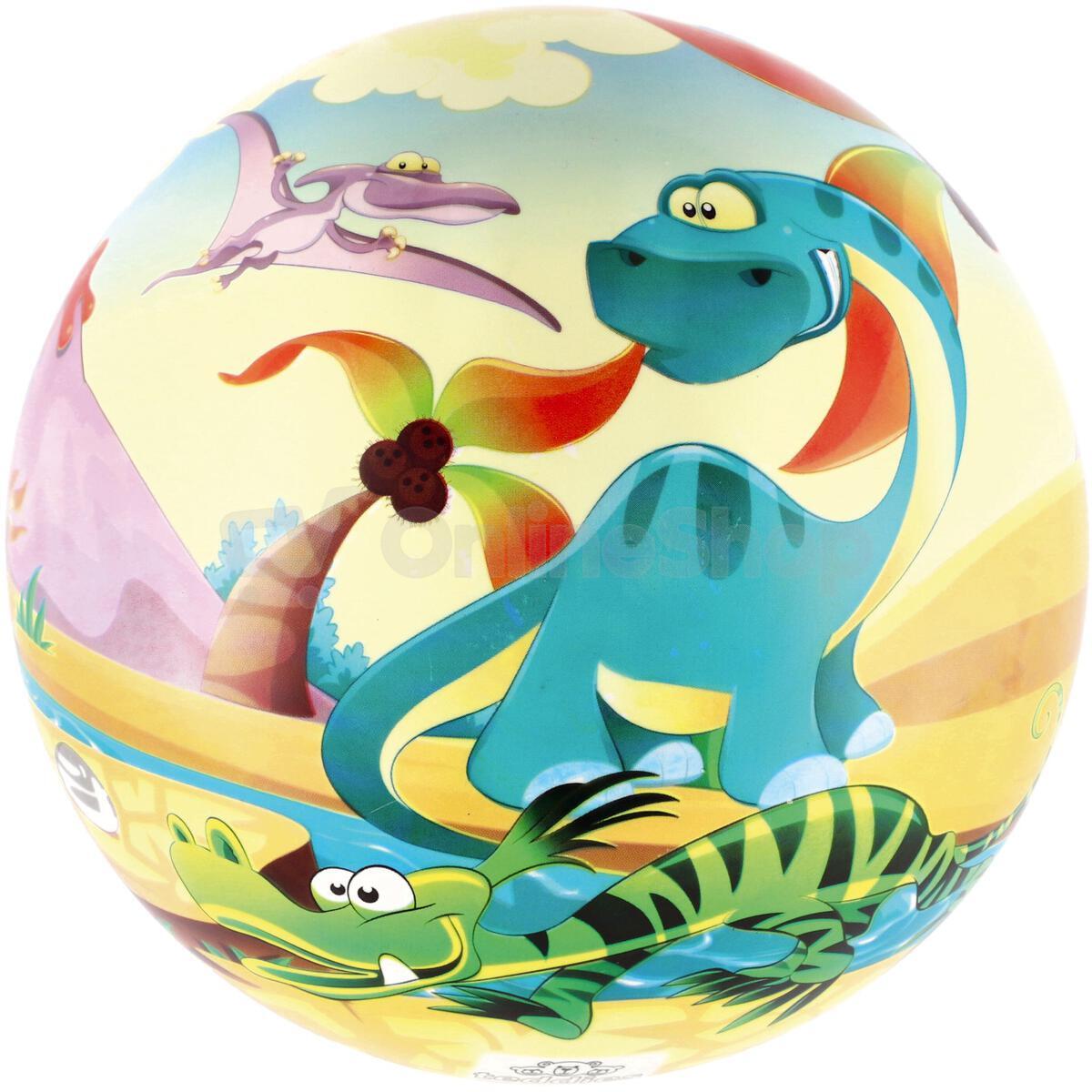 Teddies Míč nafouknutý dinosaurus vinyl průměr 22cm v síťce